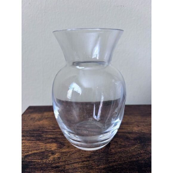 Vintage Mini 5” Val St. Lambert - hand-cut crystal vase with child - Picture 3 of 8